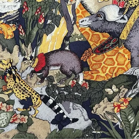 Vintage Pierre Cardin Exotic Tropical Animal Print Tie, 100% Silk - Picture 5 of 13